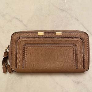 Chloe Marcie Wallet in Taupe